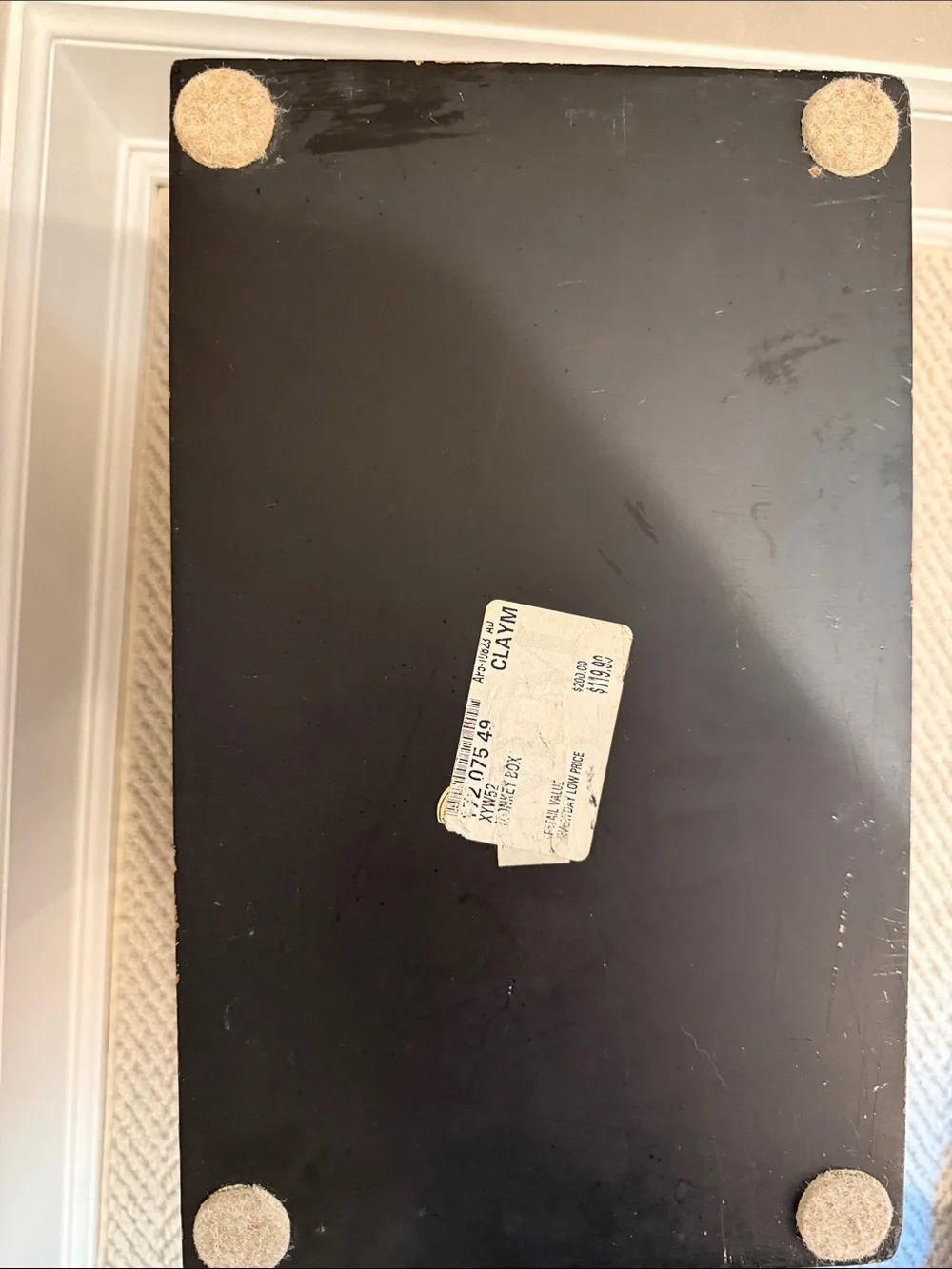 Painted Monkey Accent Box - Black and Brown